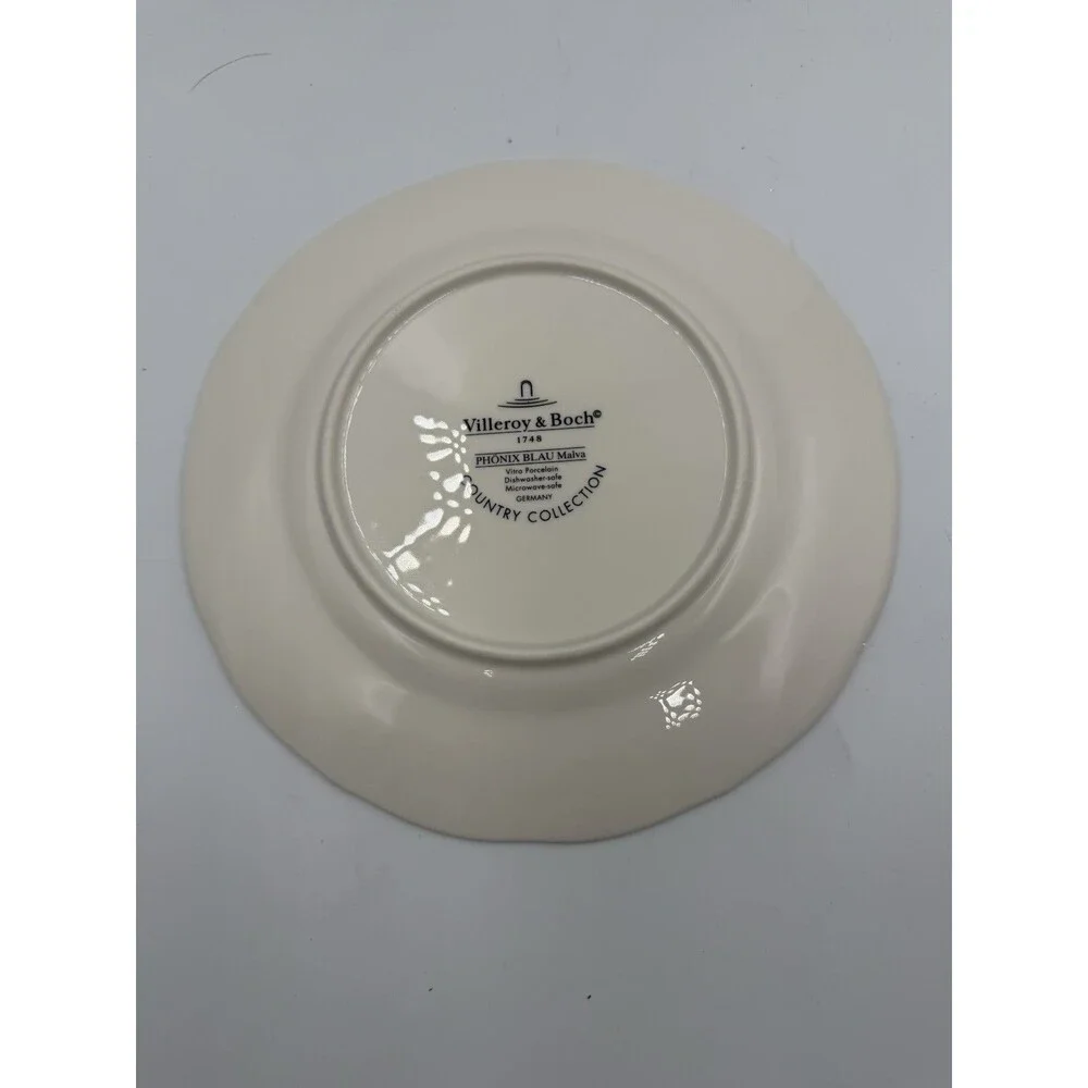 Villeroy & Boch Phoenix Blau Birds Florals 8 Inch Salad Plate *READ DESCRIPTION*